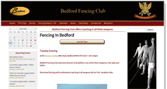 Desktop Screenshot of bedfordfencingclub.co.uk