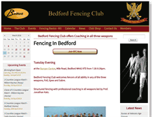 Tablet Screenshot of bedfordfencingclub.co.uk